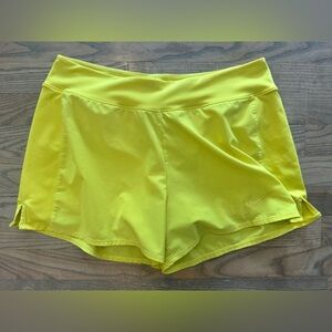 Nike Dri-FIT Lined Yellow Running Shorts